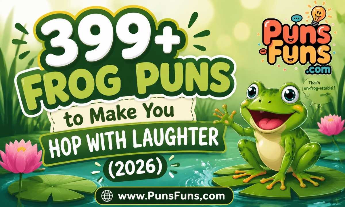 399+ Frog Puns to Make You Hop With Laughter (2026)