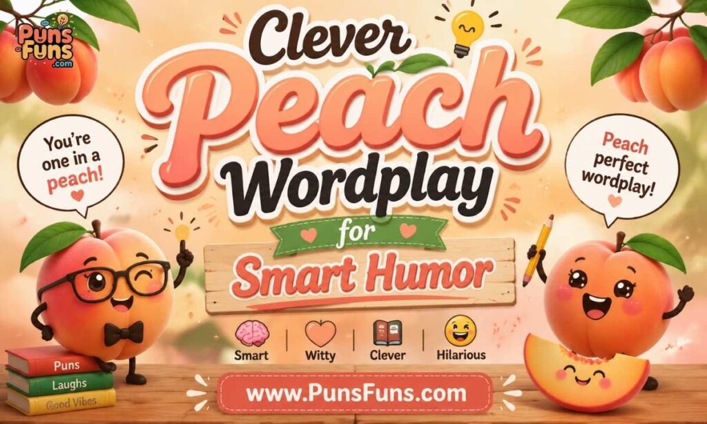 Clever Peach Wordplay for Smart Humor