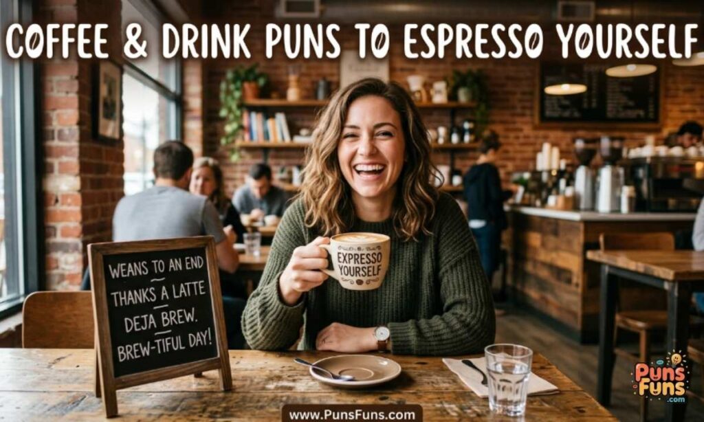 Coffee and Drink Puns to Espresso Yourself