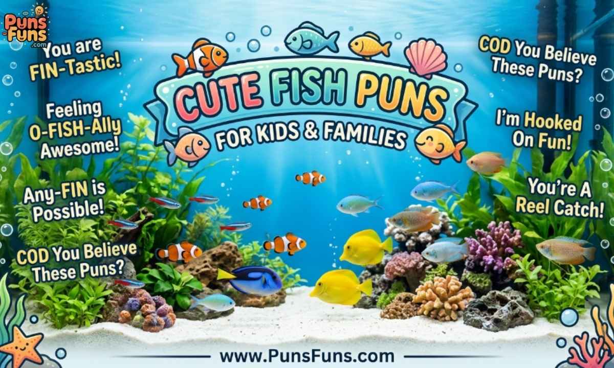 Cute Fish Puns for Kids and Families