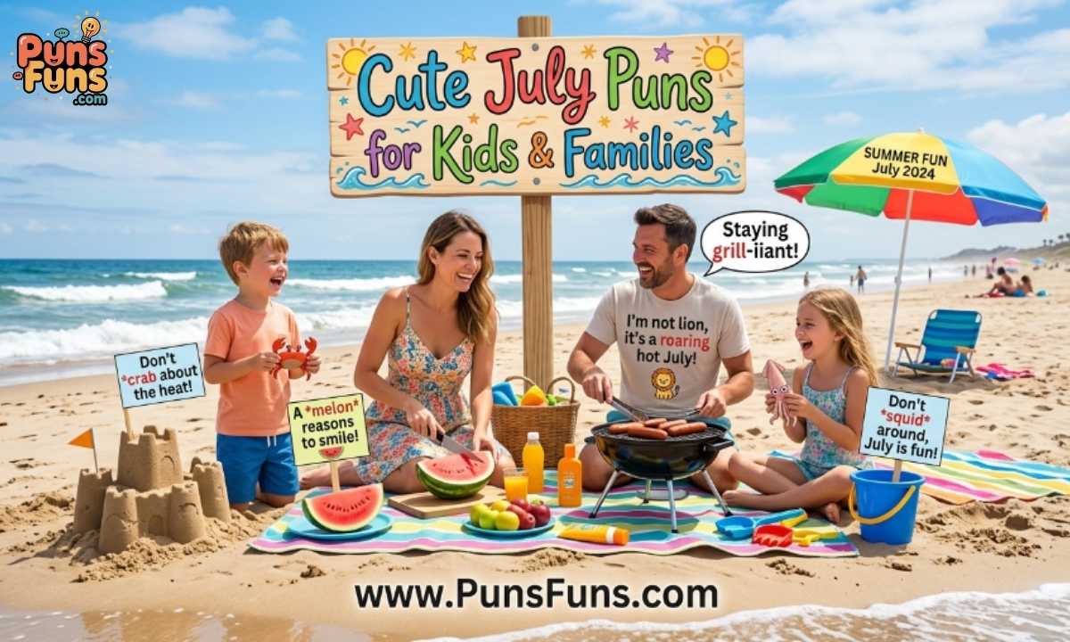 Cute July Puns for Kids and Families
