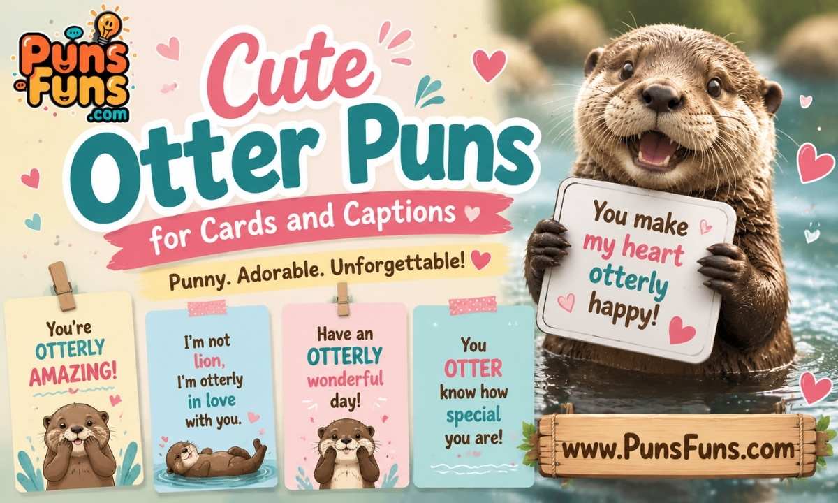 Cute Otter Puns for Cards and Captions