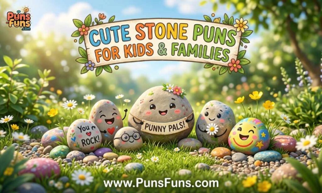 Cute Stone Puns for Kids & Families