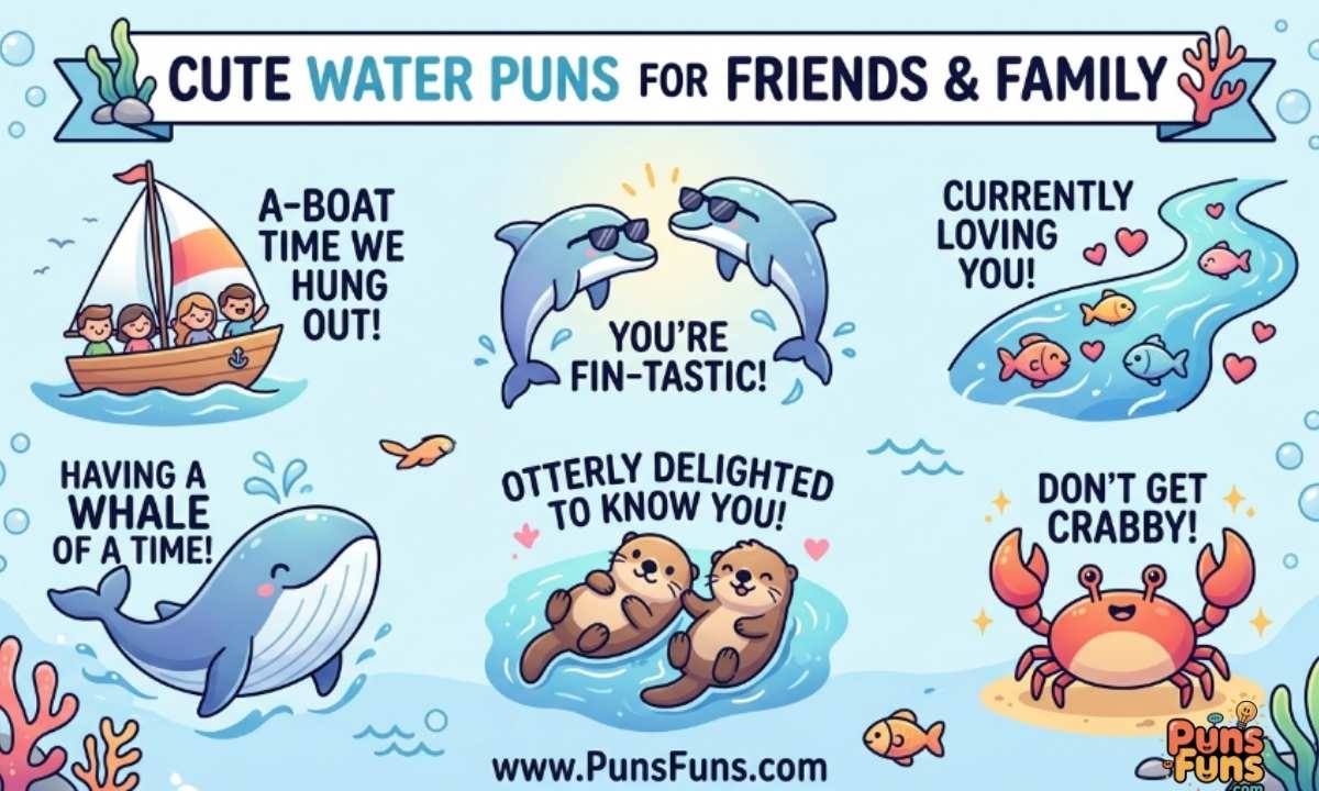 Cute Water Puns for Friends and Family