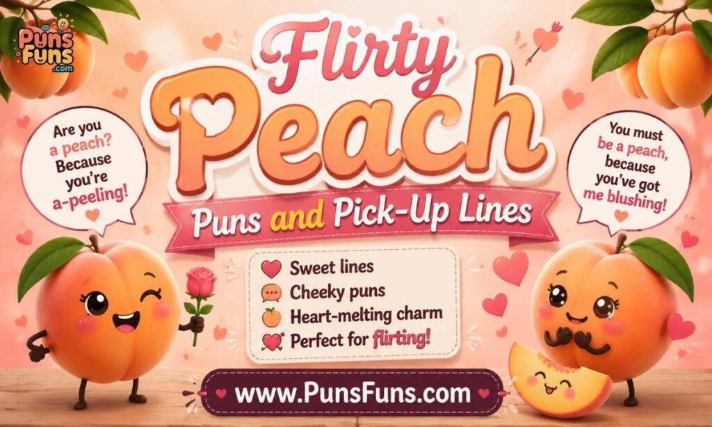 Flirty Peach Puns and Pick-Up Lines