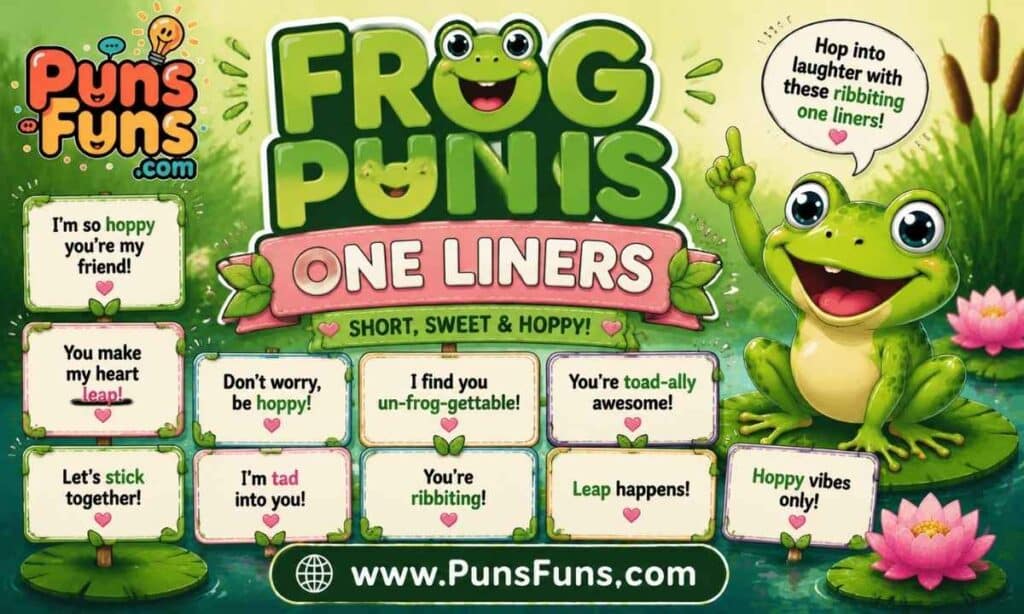 Frog Puns One Liners