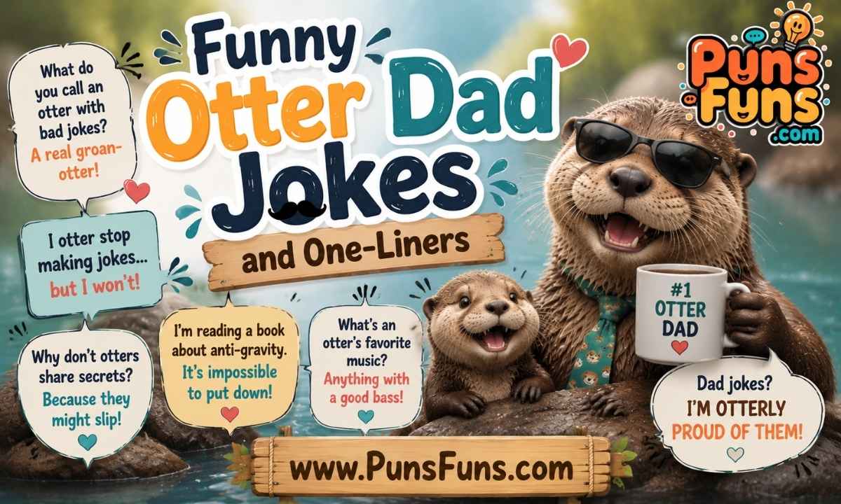 Funny Otter Dad Jokes and One-Liners
