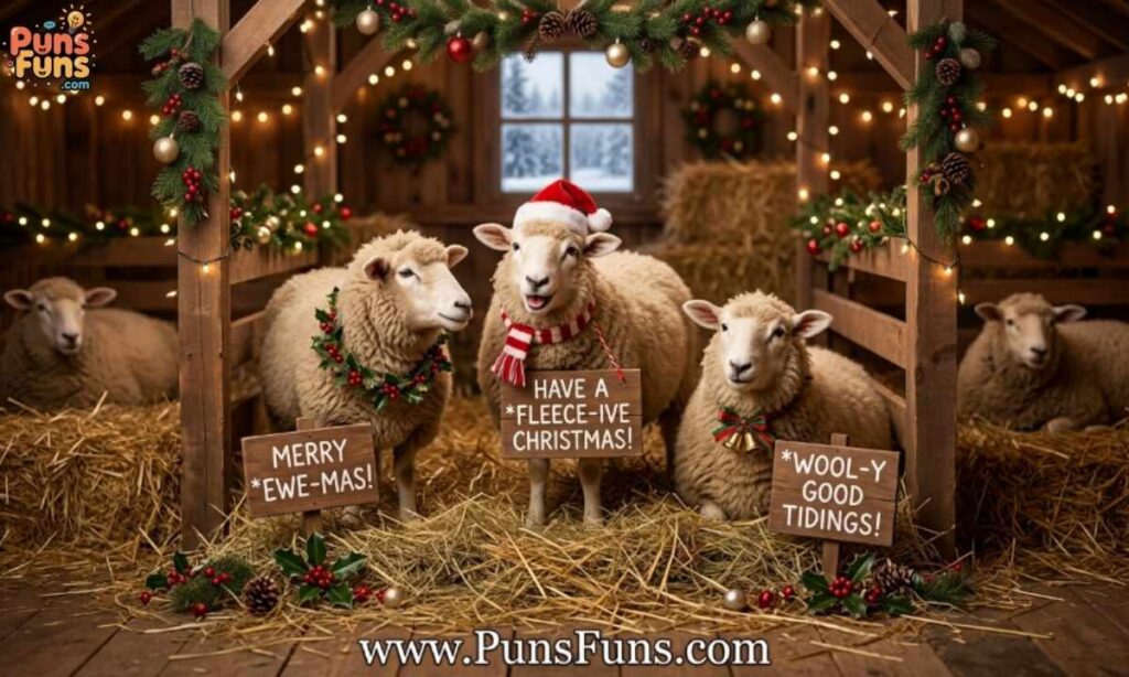 Holiday and Christmas Sheep Puns