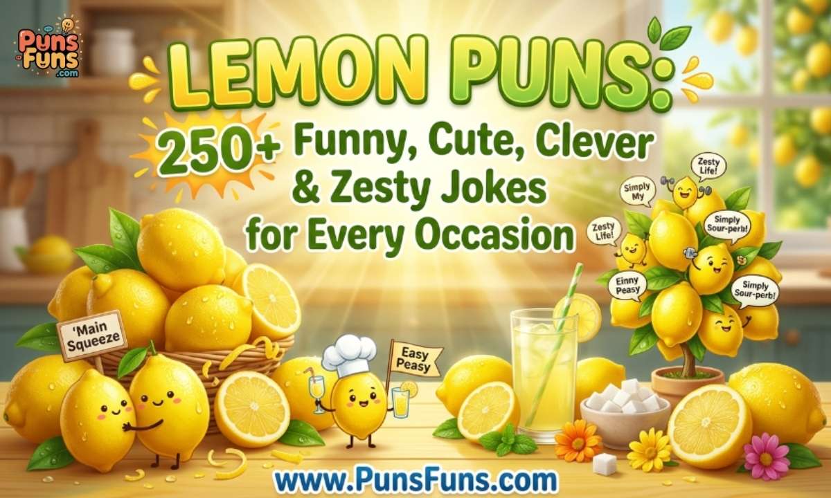 Lemon Puns: 250+ Funny, Cute, Clever & Zesty Jokes for Every Occasion