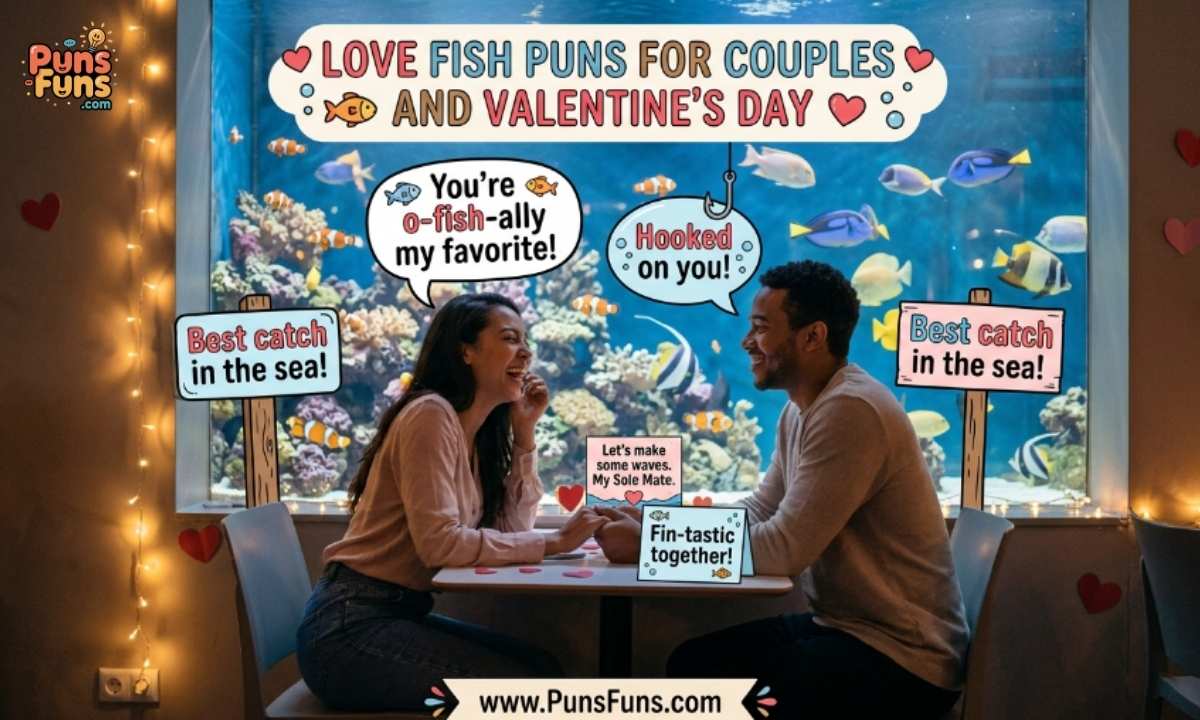 Love Fish Puns for Couples and Valentine's Day