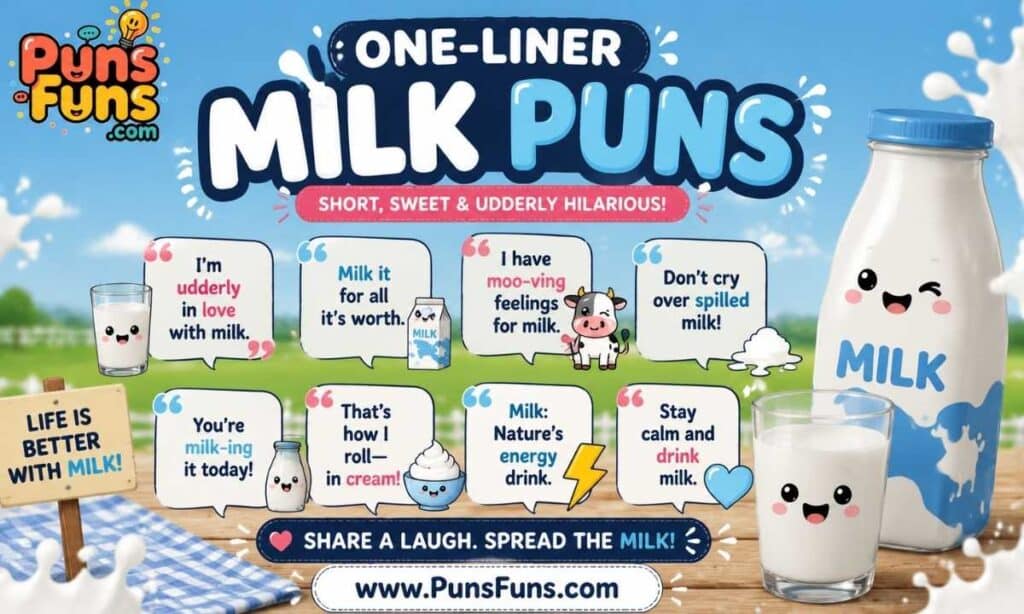 One-Liner Milk Puns
