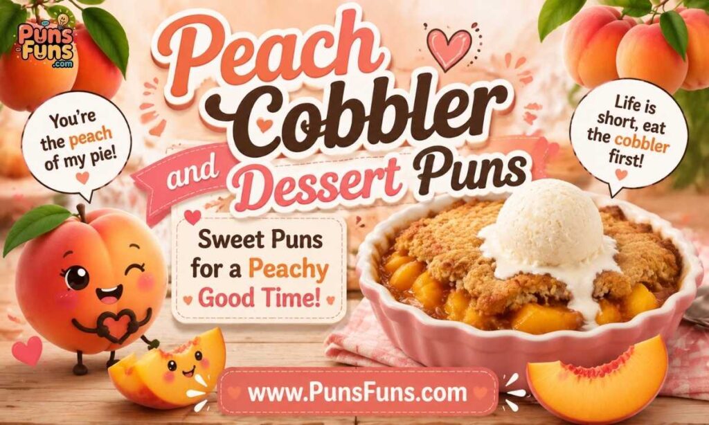 Peach Cobbler and Dessert Puns