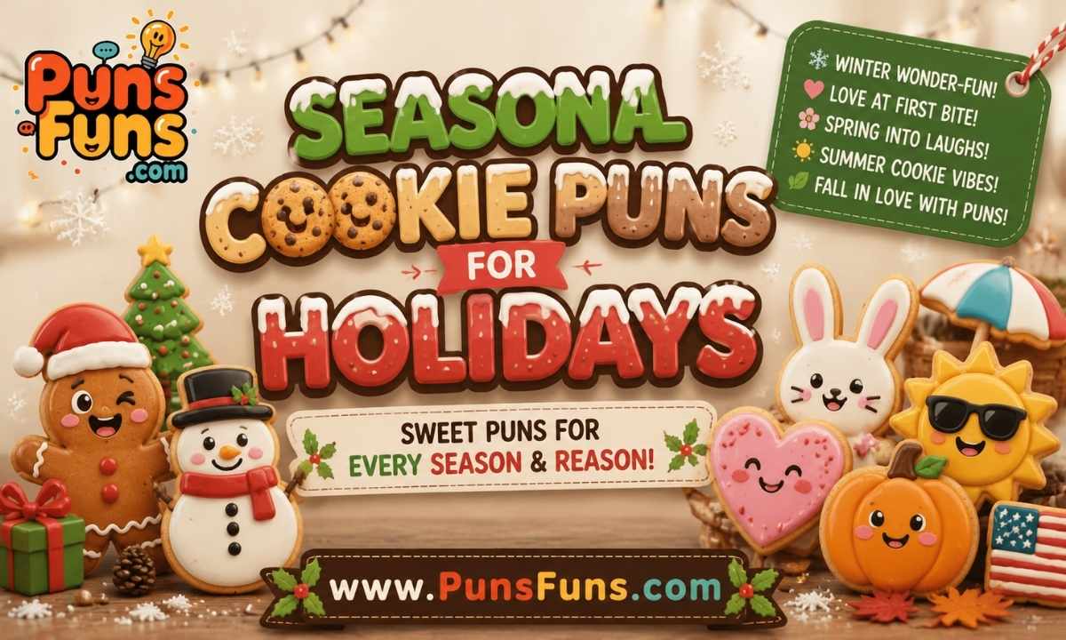 Seasonal Cookie Puns for Holidays
