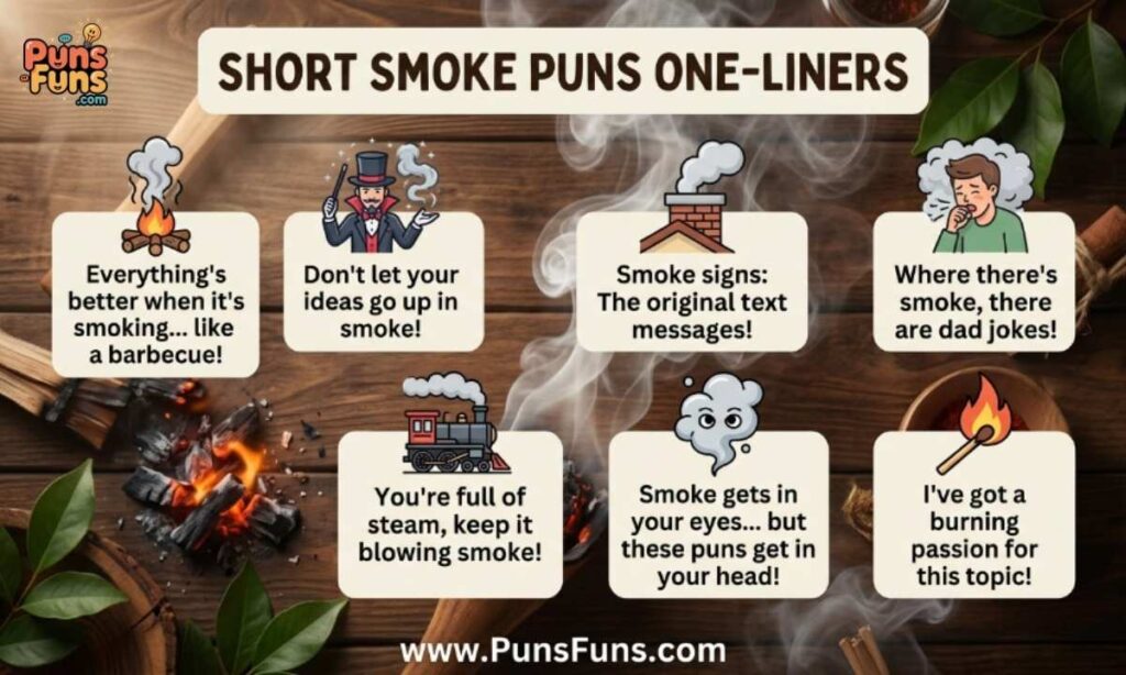 Short Smoke Puns One-Liners