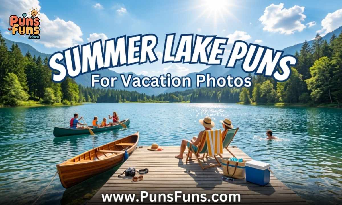 Summer Lake Puns for Vacation Photos