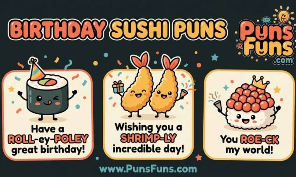 Sushi Puns for Birthdays
