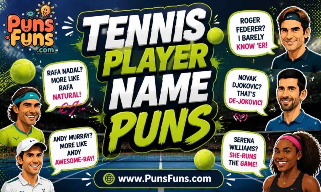 Tennis Player Name Puns