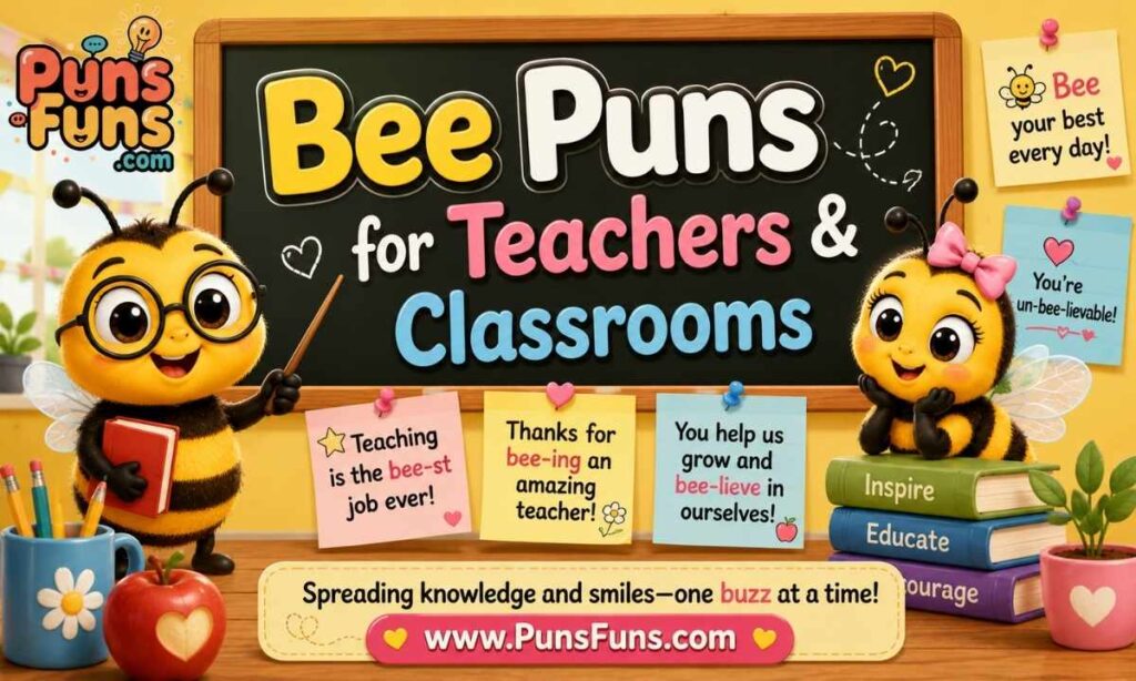 Bee Puns for Teachers & Classrooms