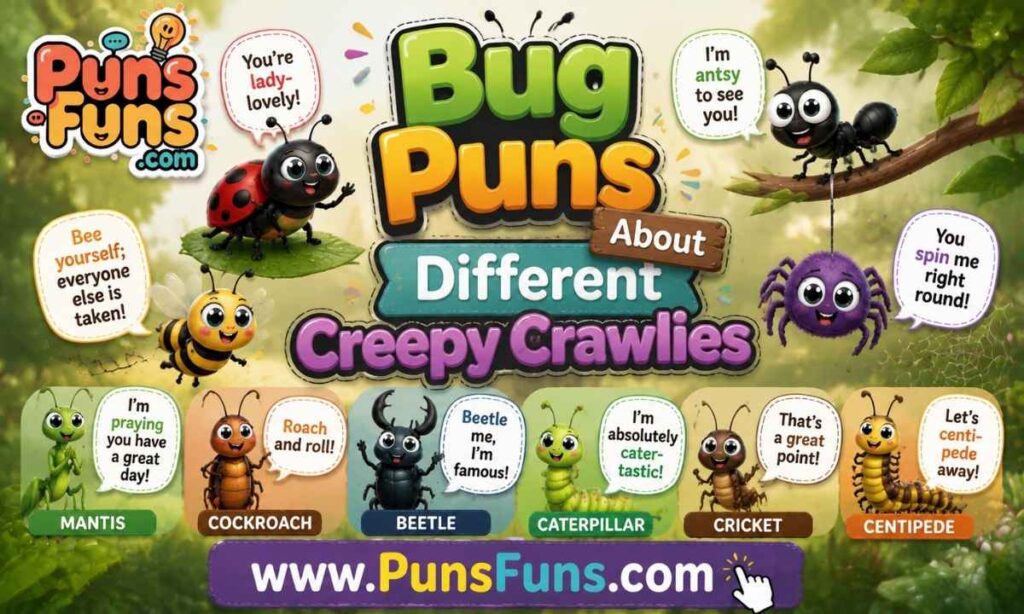 Bug Puns About Different Creepy Crawlies