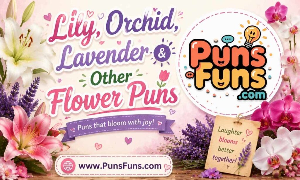 Lily, Orchid, Lavender & Other Flower Puns
