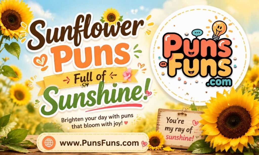 Sunflower Puns Full of Sunshine