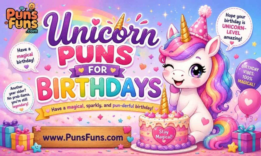 Unicorn Puns for Birthdays